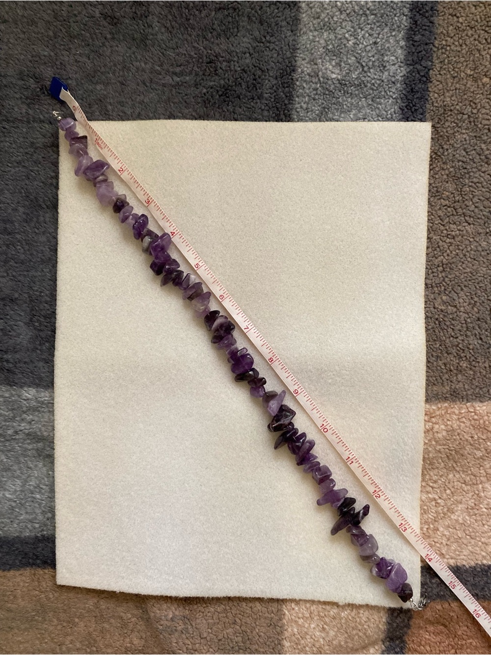 Handmade Purple Amethyst Chip Necklace - Picture 6 of 6
